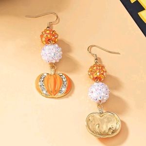 Pumpkin Dangle Earrings